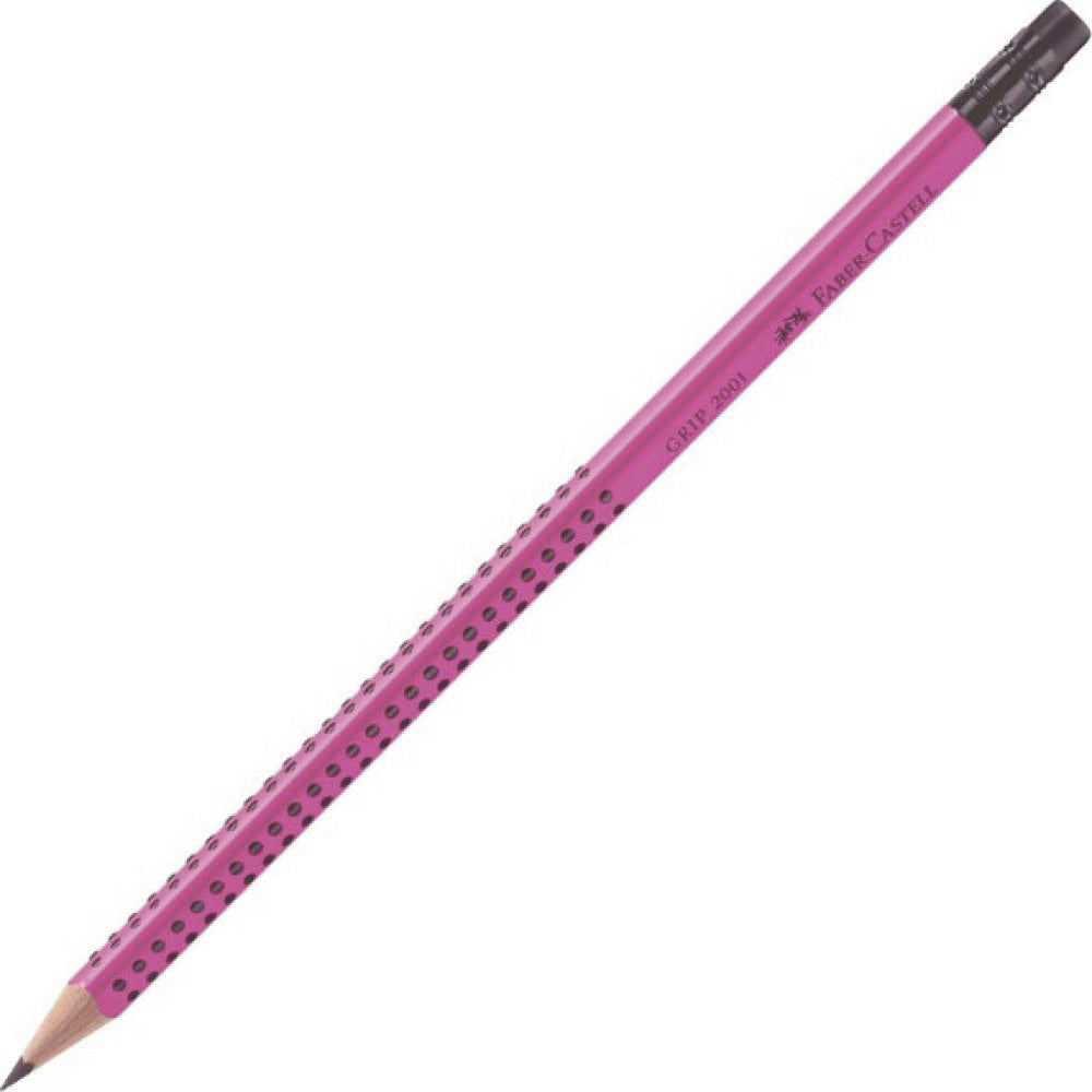 Μολύβι Faber-Castell Grip 2001 με Γόμα Φούξια 036841