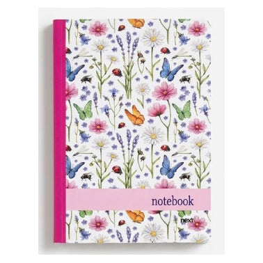 Next Τετράδιο Flexbook Ριγέ Α5 3 Θεμάτων Romantic Butterflies 02870-2