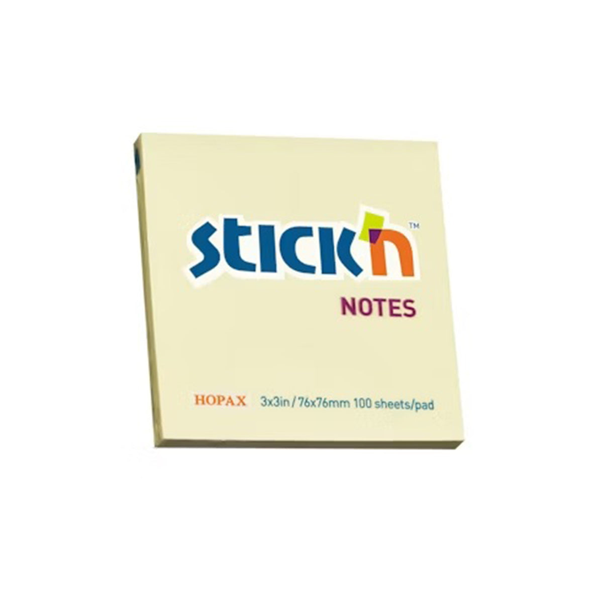 Stick'N Αυτοκόλλητα Χαρτάκια Σημειώσεων 100φ 7.5x7.5εκ. 21007