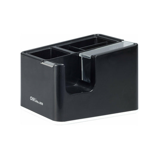 Deli Βάση για Σελοτέιπ-Μολυβοθήκη Qualli 19mm x 33m Μαύρο
