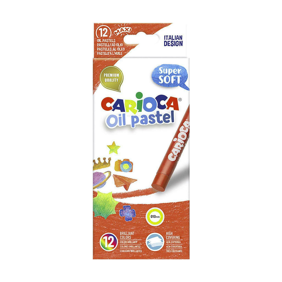 Carioca Λαδοπαστέλ Oil Pastels 12 Χρωμάτων 43277