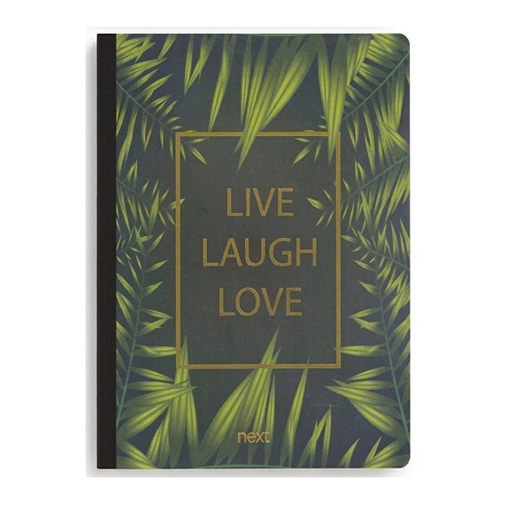 Next Τετράδιο Flexbook Ριγέ Β5 3 Θεμάτων Dreams Live Laugh Love 04257-4