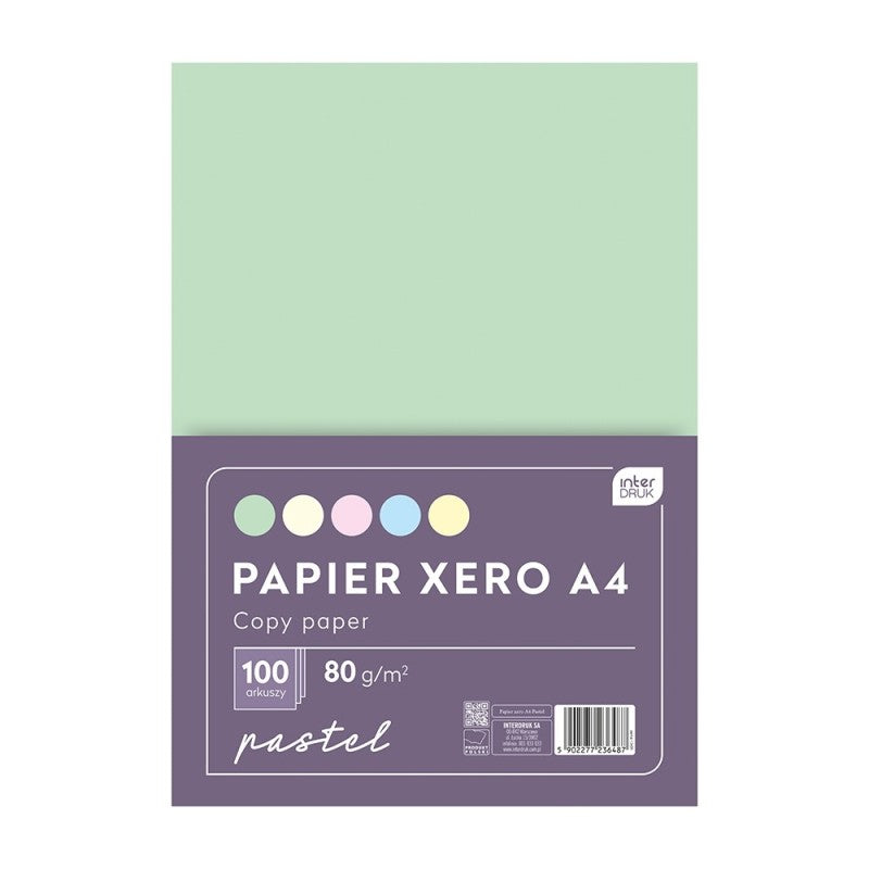 Interdruk Χαρτί Εκτύπωσης Α4 80gsm 5 Παστέλ Χρώματα 100φ P14349