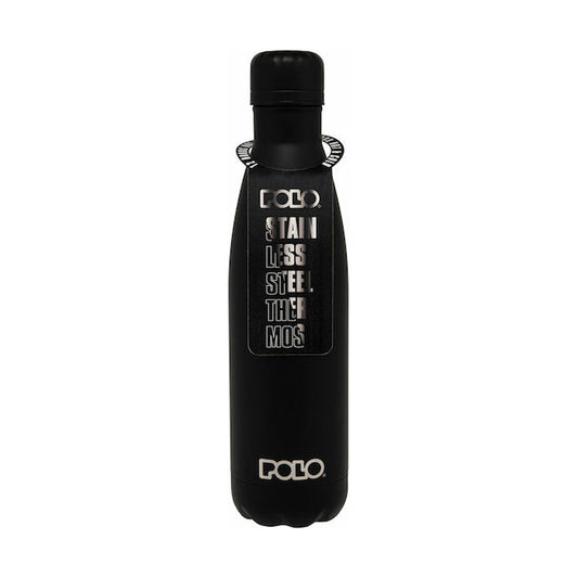 Polo Μπουκάλι Θερμός Ανοξείδωτο BPA Free 750ml Μαύρο 9-49-002-2000